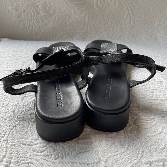 Black and Silver Women's Sandals - Picture 4 of 4